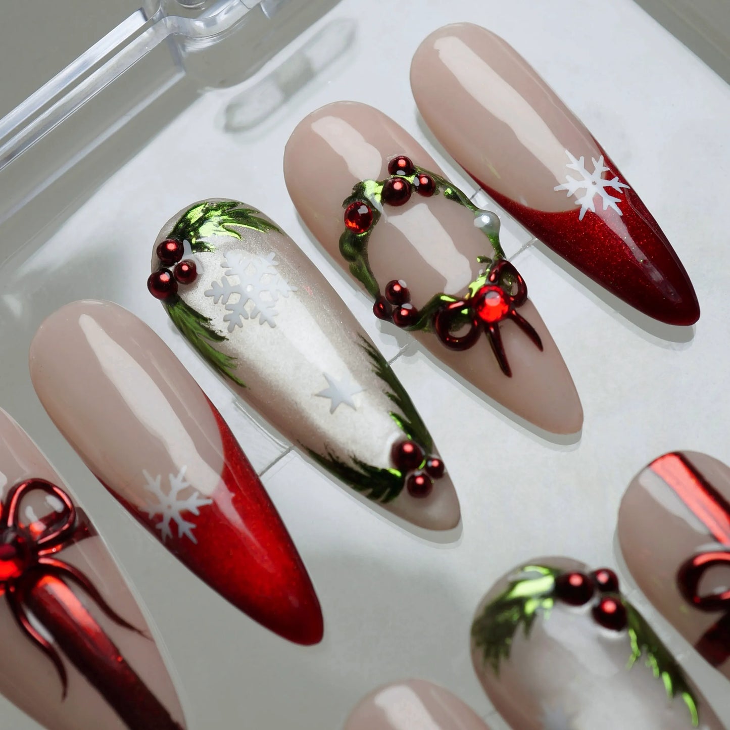 Jingle Bells nail art product view – Donailsart