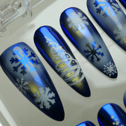 Winter Sonata nail art detail view – Donailsart