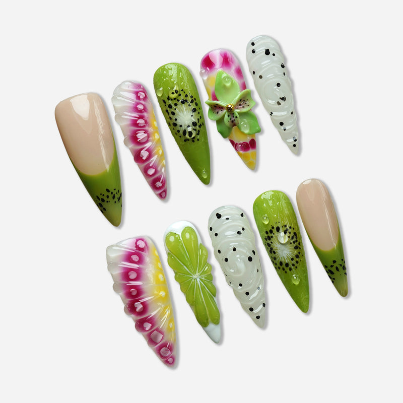 Fruit Static press-on nails