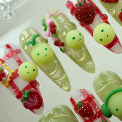 Strawberry Smiski - Glow in the dark