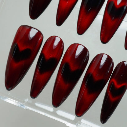 Heartburn nail art detail view – Donailsart