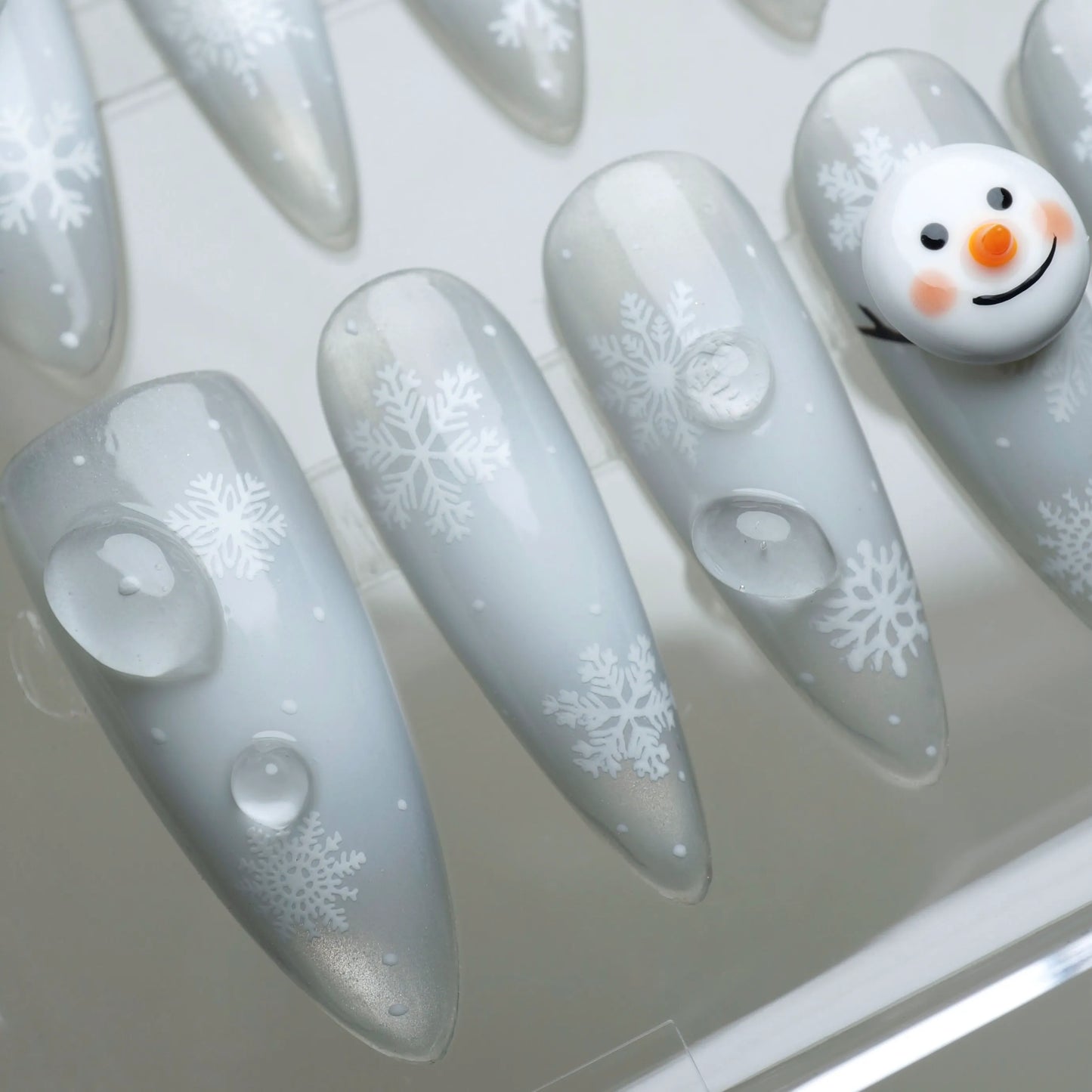 Snowed In nail art close-up – Donailsart