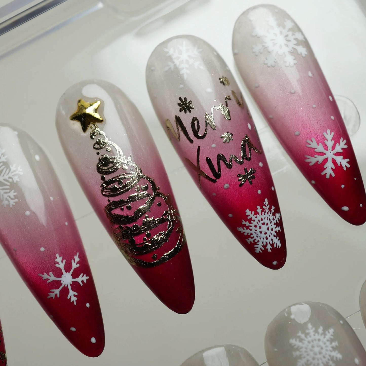 Holly Jolly nail art product view – Donailsart