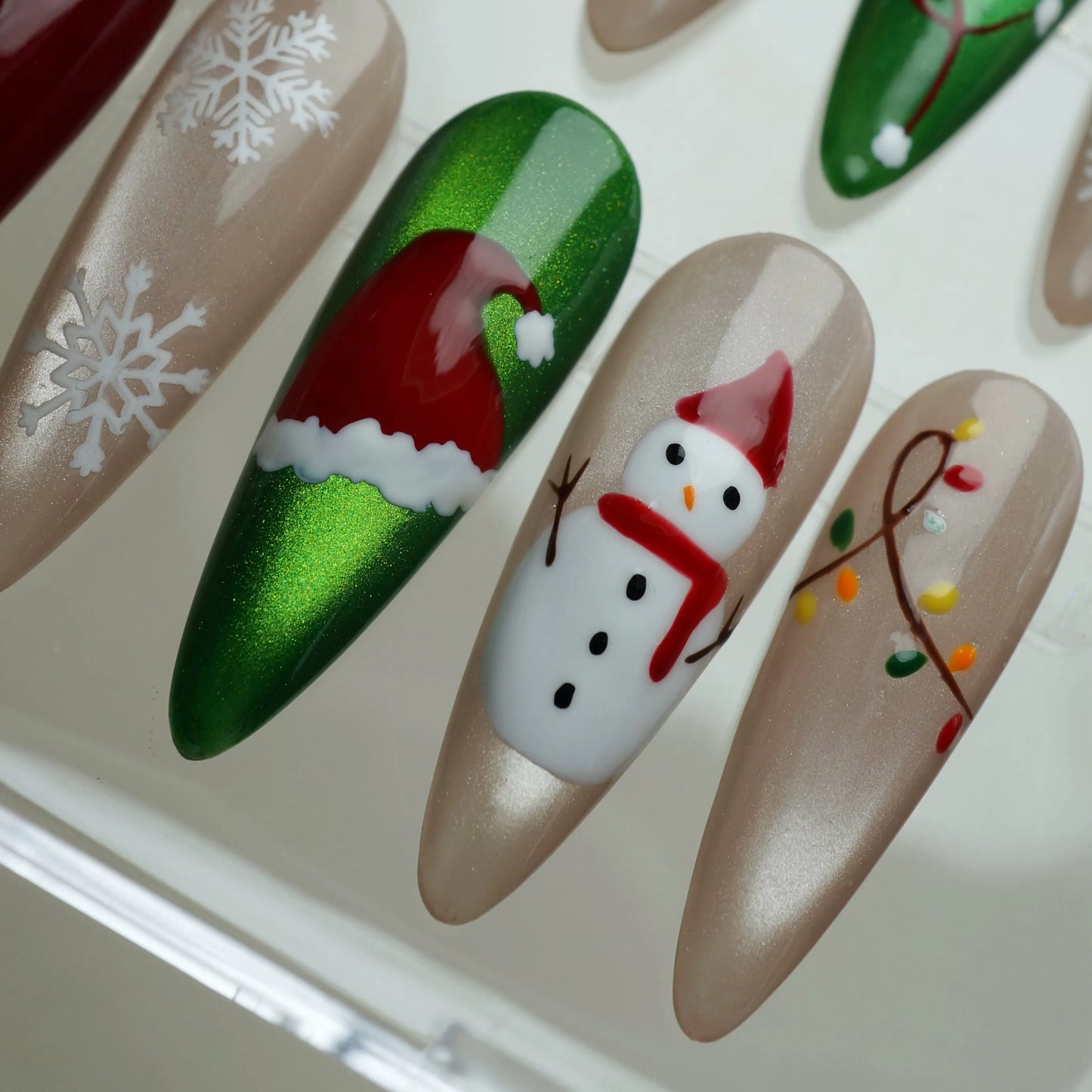 Merry Morning nail art close-up – Donailsart