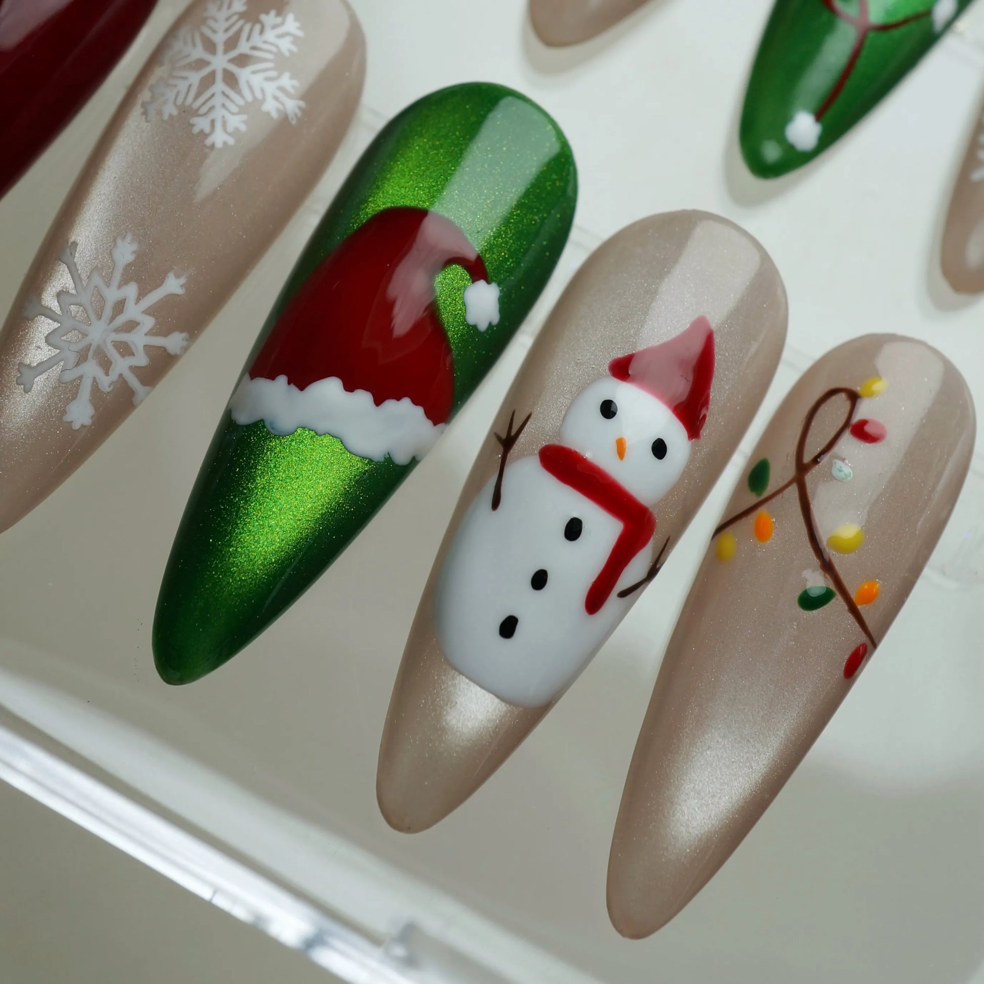Merry Morning nail art close-up – Donailsart