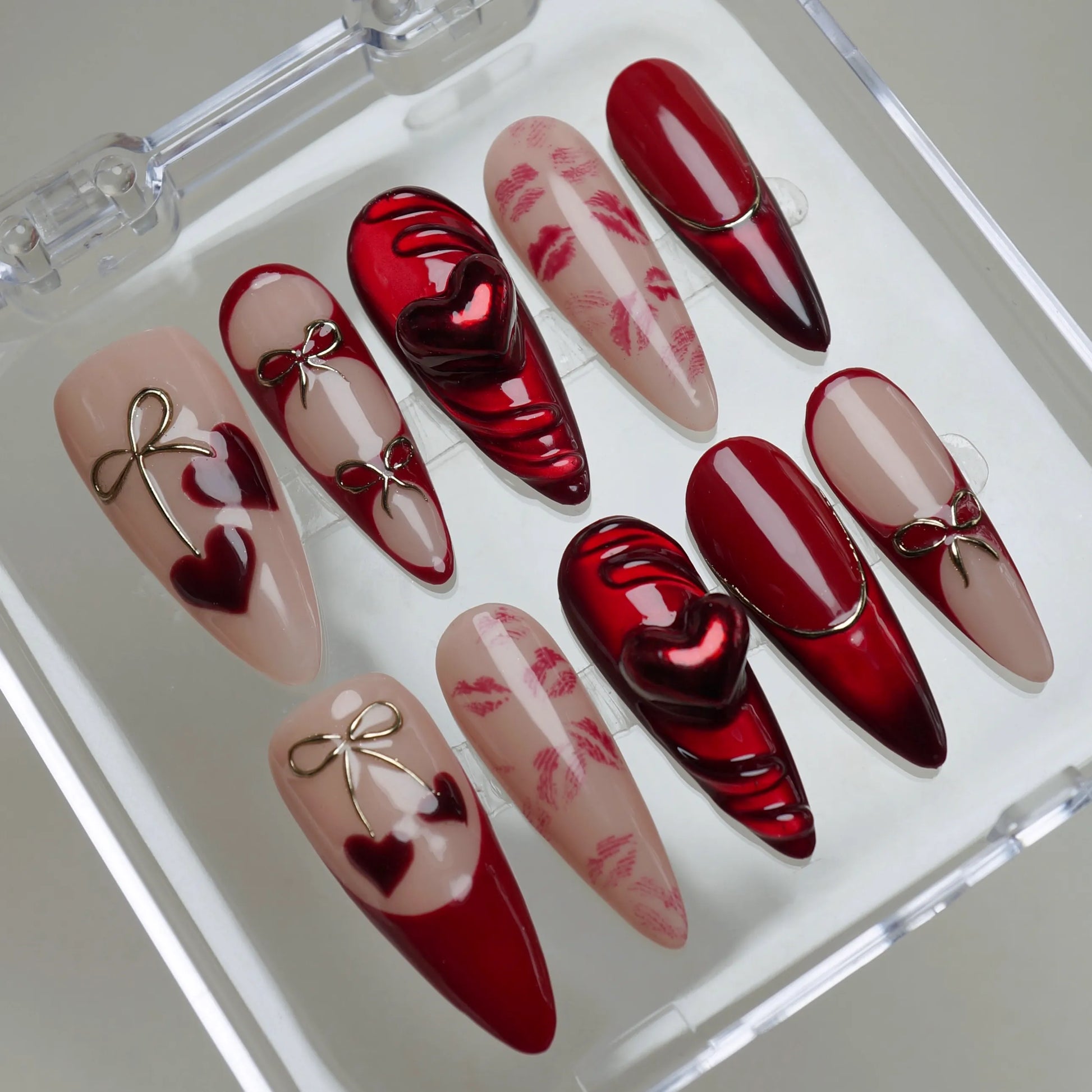 Lovers' Seal nail art detail view – Donailsart