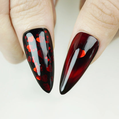 Velvet Kiss nail art close-up – Donailsart