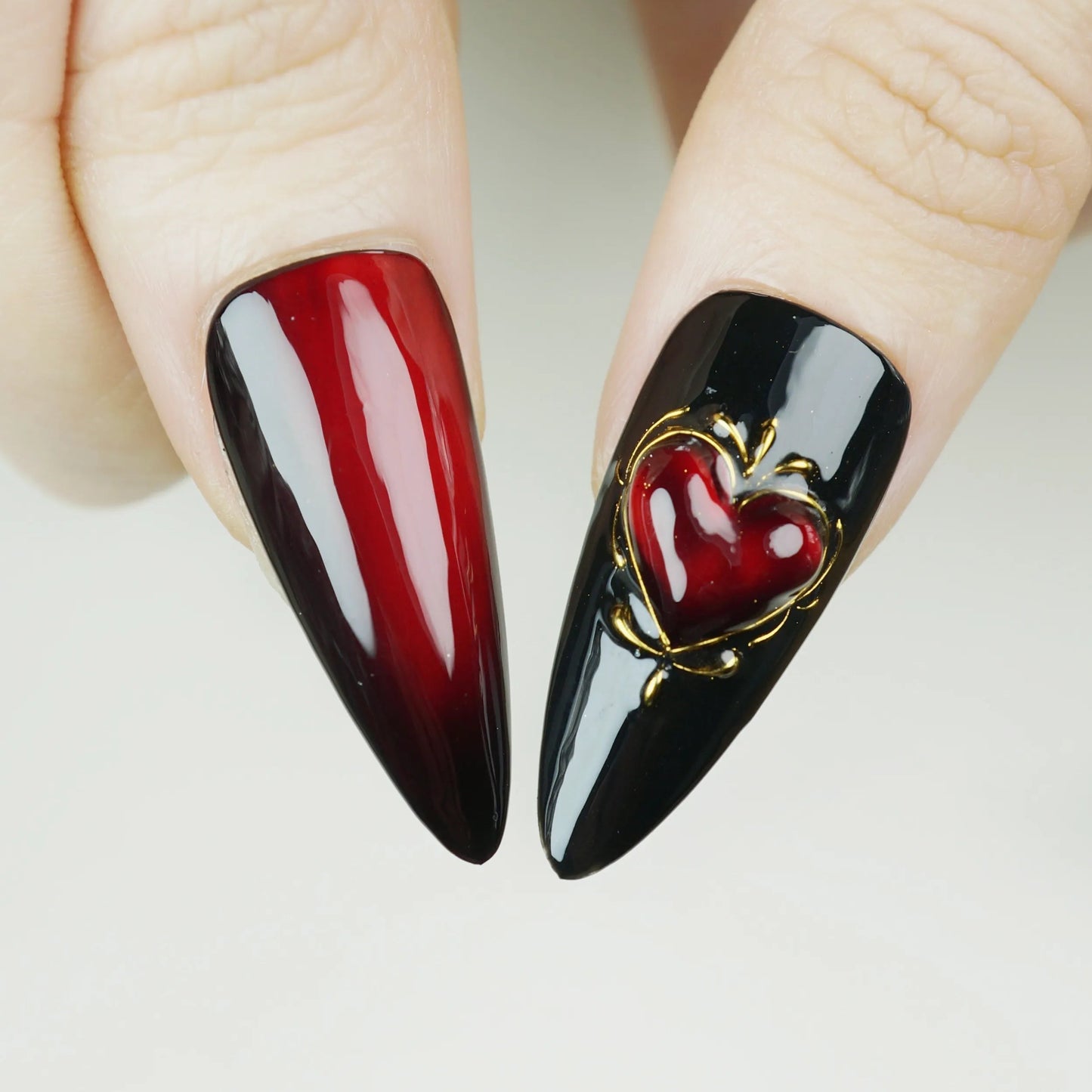 Gilded Obsession nail art close-up – Donailsart