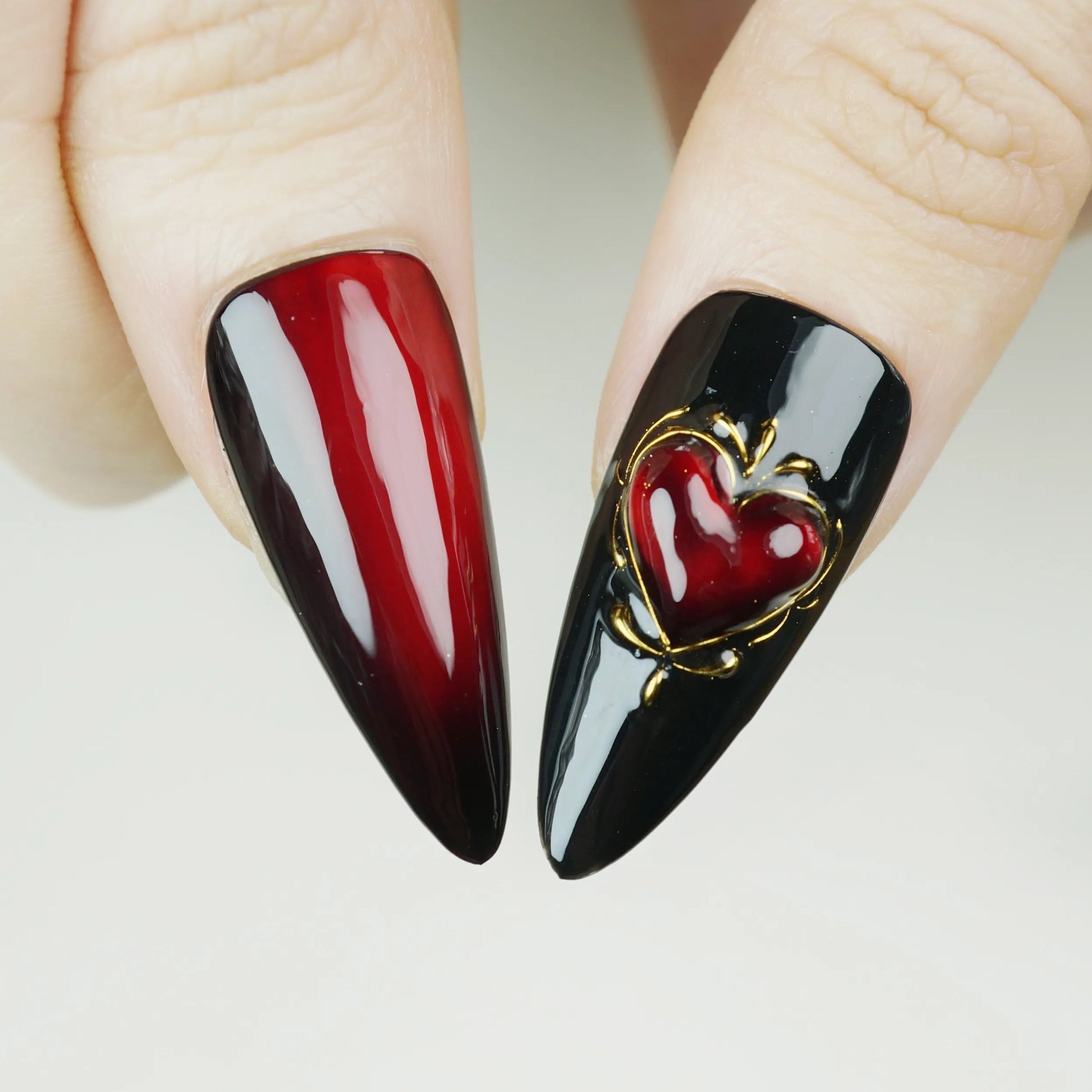 Gilded Obsession nail art close-up – Donailsart