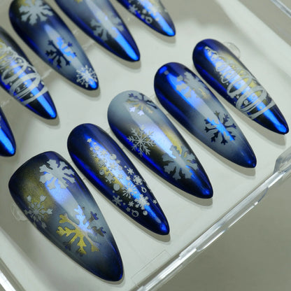 Winter Sonata nail art side angle – Donailsart