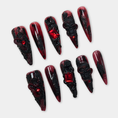 Crimson Serpent Skull