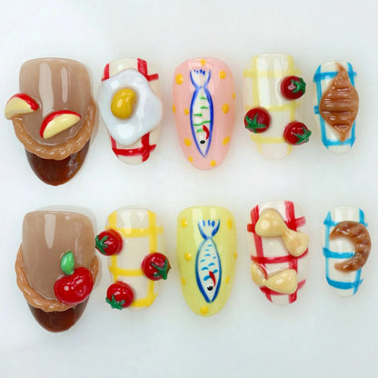 Breakfast Nails Art Do Nails Art