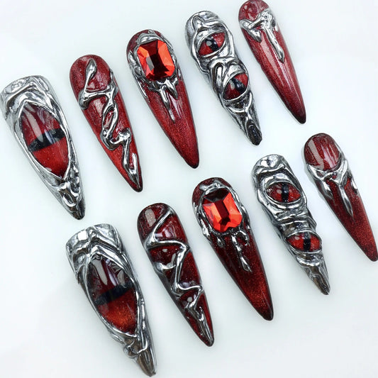 Red Chrome Eyes - Do.nails