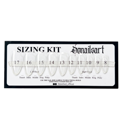 Donailsart press-on nail sizing kit – nail size guide to find the perfect fit for press-on nails