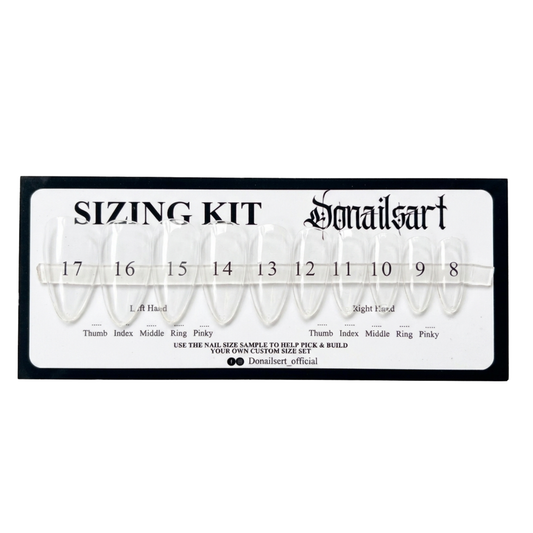 Donailsart press-on nail sizing kit – nail size guide to find the perfect fit for press-on nails